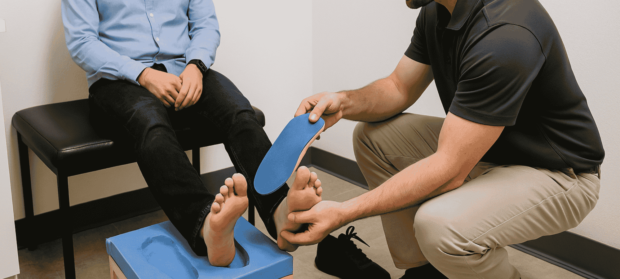 Custom Orthotics Custom Orthotics Fitting